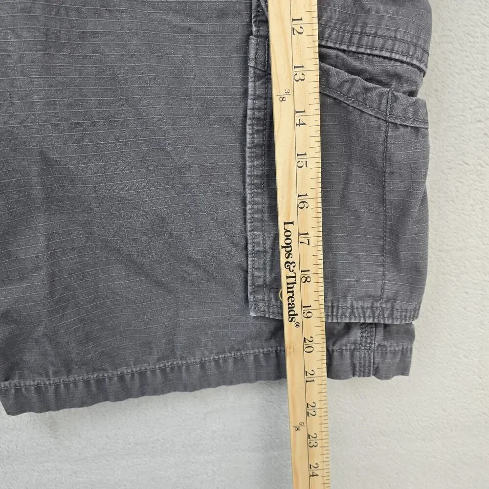 Carhartt Force Tappen Cargo Shorts Mens 38 (Fits 36x10) Gray Relaxed Fit 101168